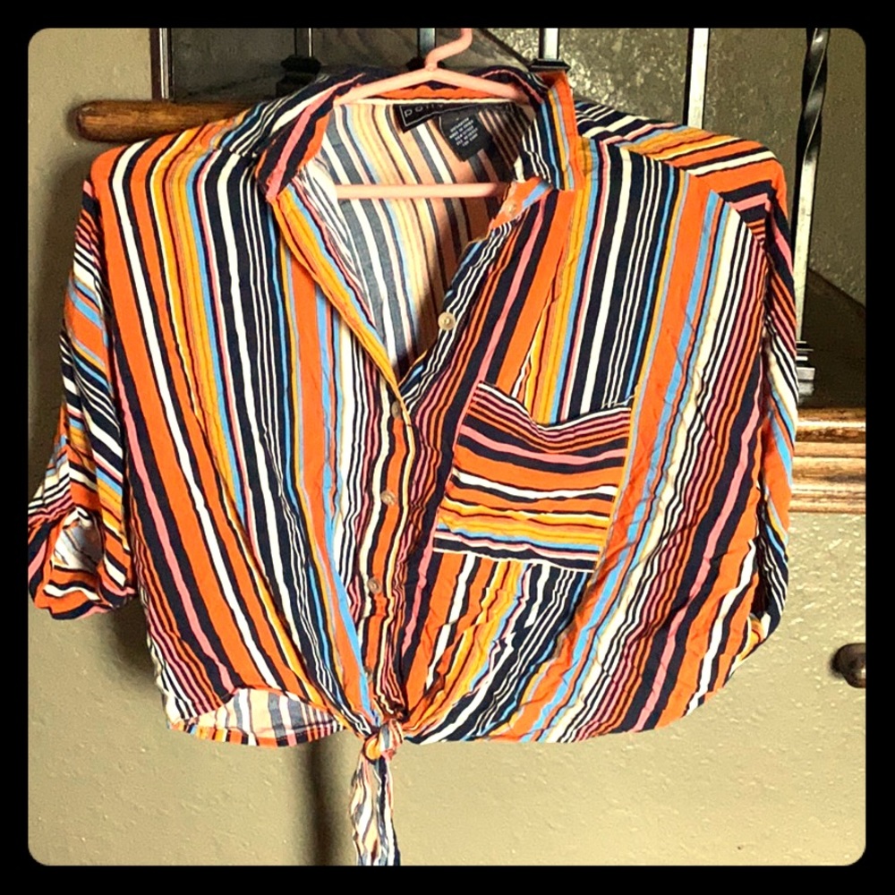 A fun color dress shirt